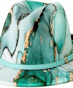 Tie-dye Wide Brim Fedora Hats GR25